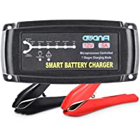 AWANFI Cargador Batería Coche- 12V 5A Automático Inteligente Mantenedor Bateria Coche y Protecciones Múltiples para…